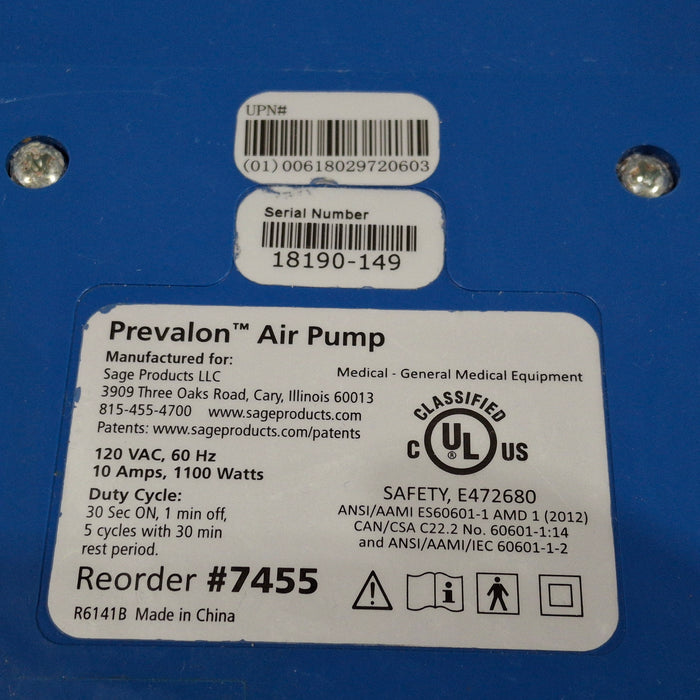Sage Products, LLC Prevalon Air Pump