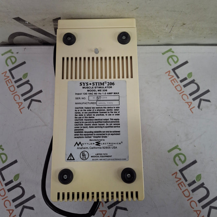 Mettler Electronics Sys*stim 206 Muscle Stimulator