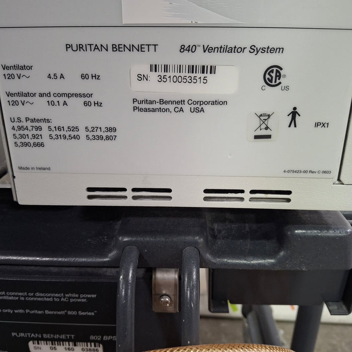 Puritan Bennett 840 Ventilator without Compressor