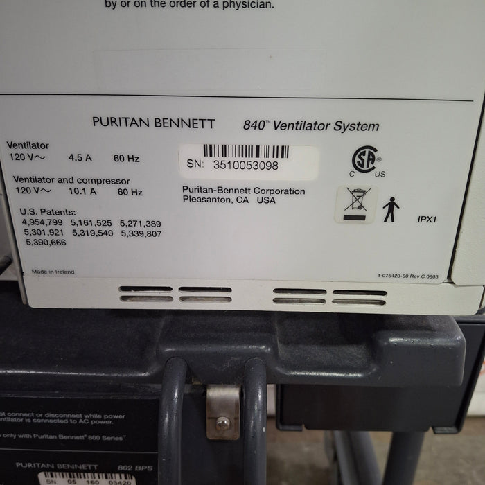 Puritan Bennett 840 Ventilator without Compressor