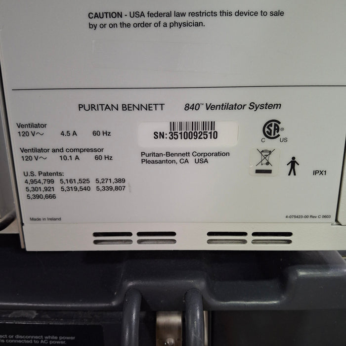 Puritan Bennett 840 Ventilator without Compressor