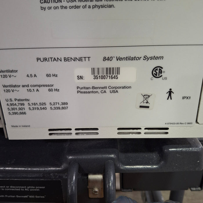 Puritan Bennett 840 Ventilator without Compressor