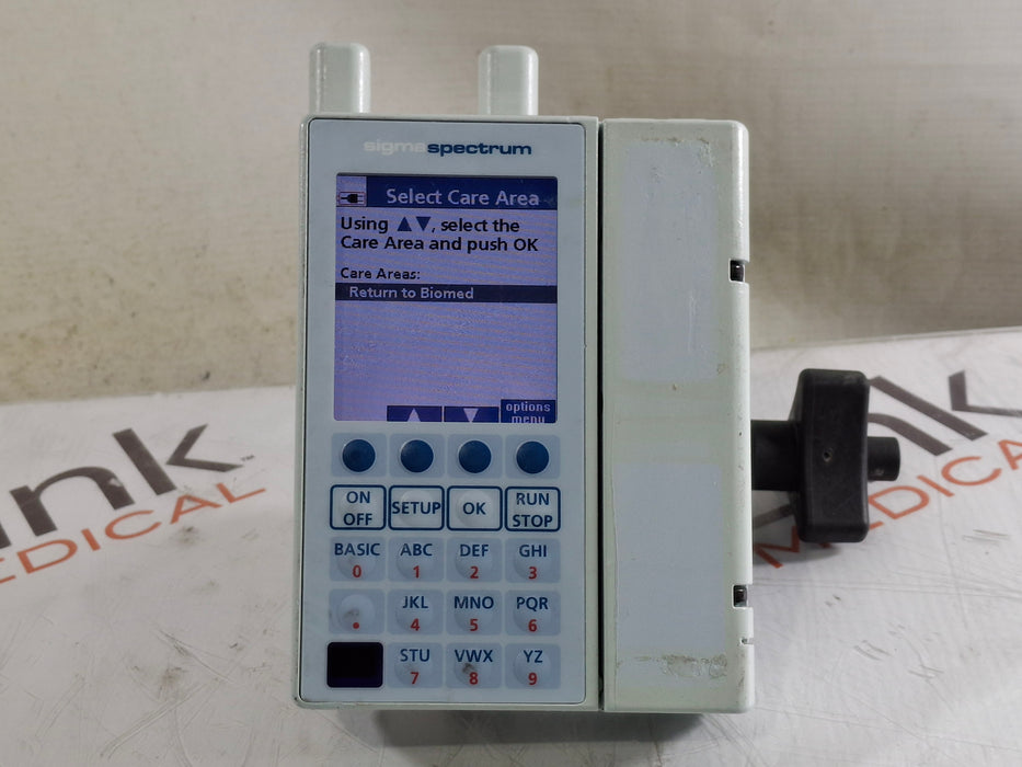 Baxter Sigma Spectrum 8.00.03 w/ A/B/G/N Battery Infusion Pump