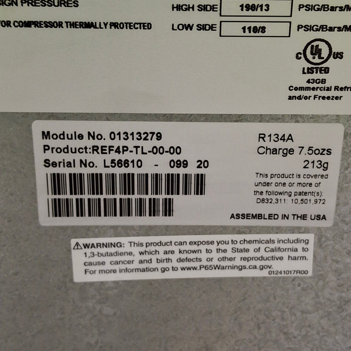 Follett Corp REF4P Undercounter Refrigerator