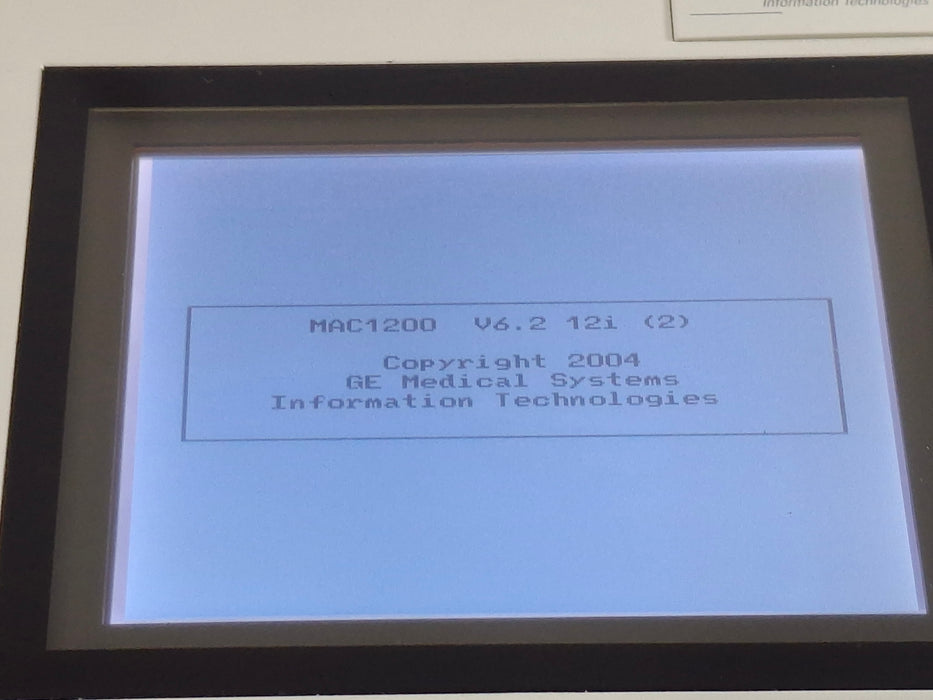 GE Healthcare MAC 1200 ECG