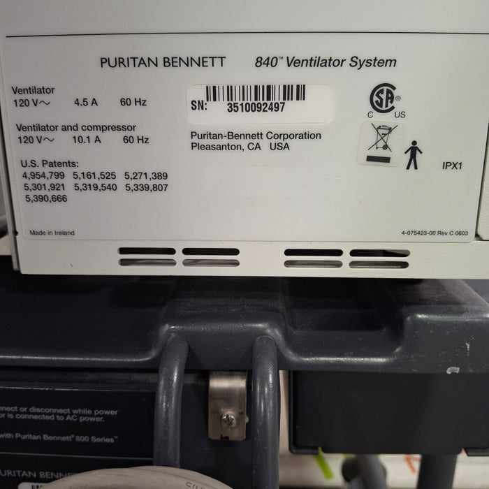 Puritan Bennett 840 Ventilator without Compressor