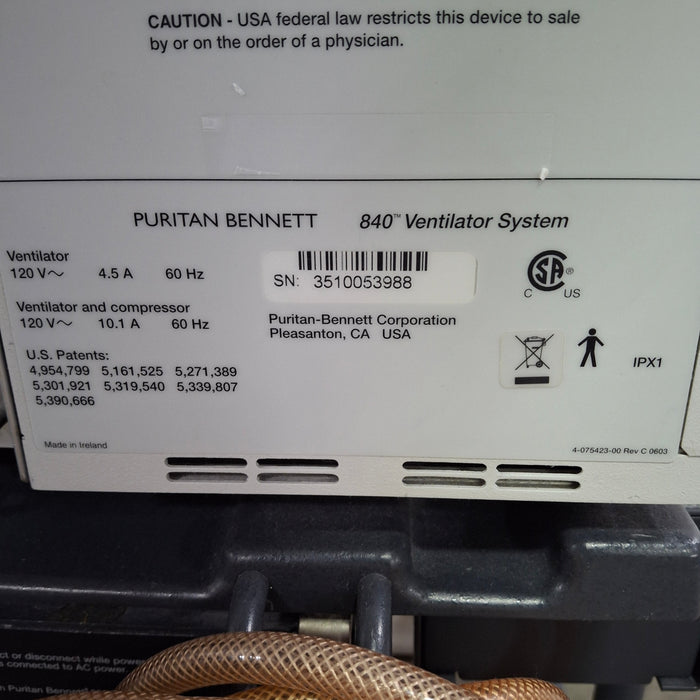 Puritan Bennett 840 Ventilator without Compressor