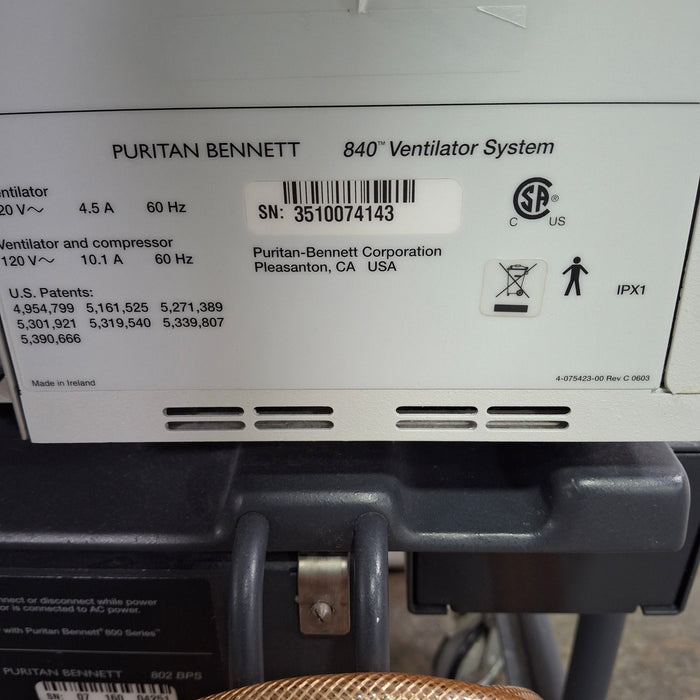 Puritan Bennett 840 Ventilator without Compressor