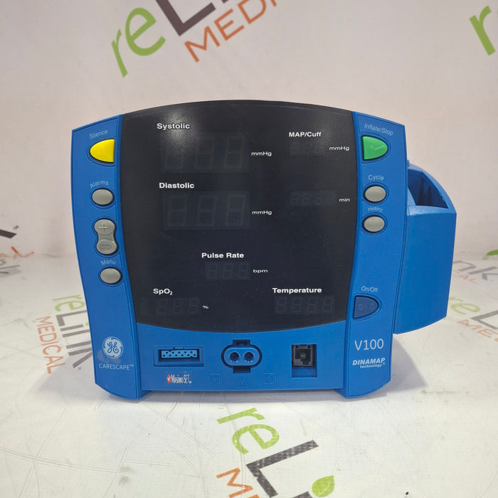GE Healthcare Dinamap V100 - NIBP, SpO2, Temp Vital Signs Monitor