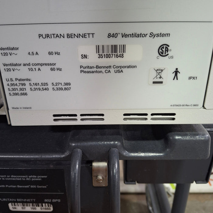 Puritan Bennett 840 Ventilator without Compressor