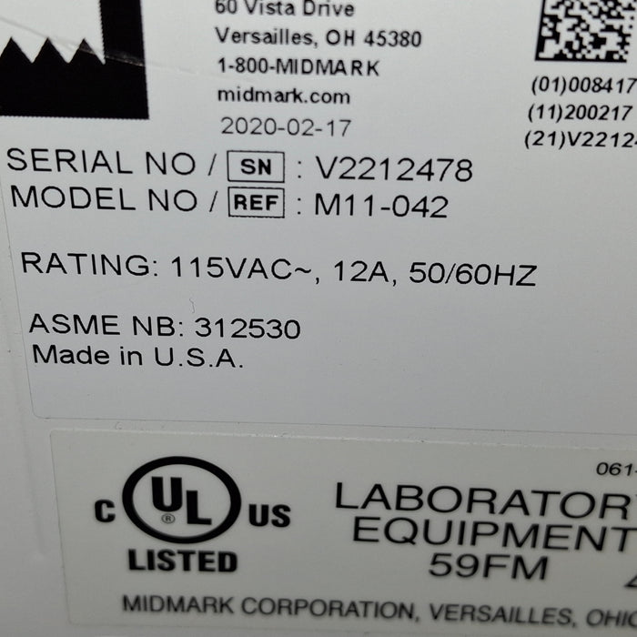 Midmark M11-042 UltraClave Autoclave Sterilizer