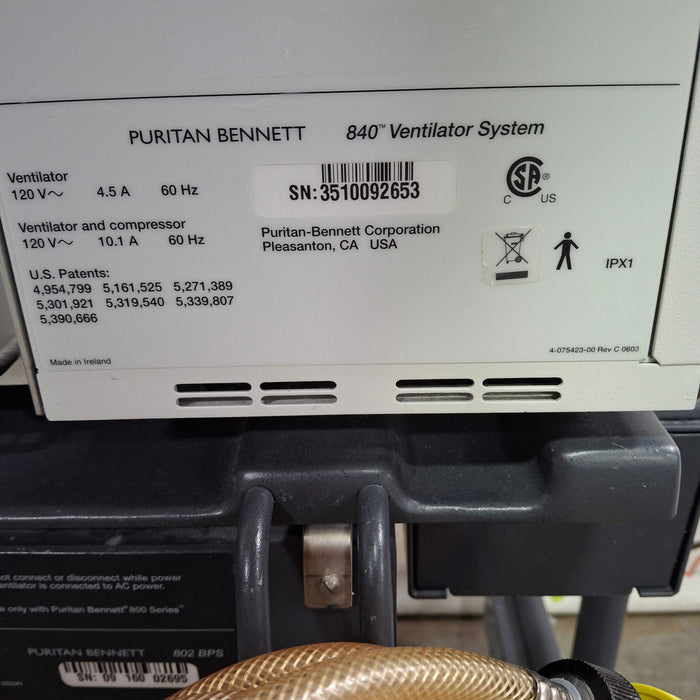 Puritan Bennett 840 Ventilator without Compressor