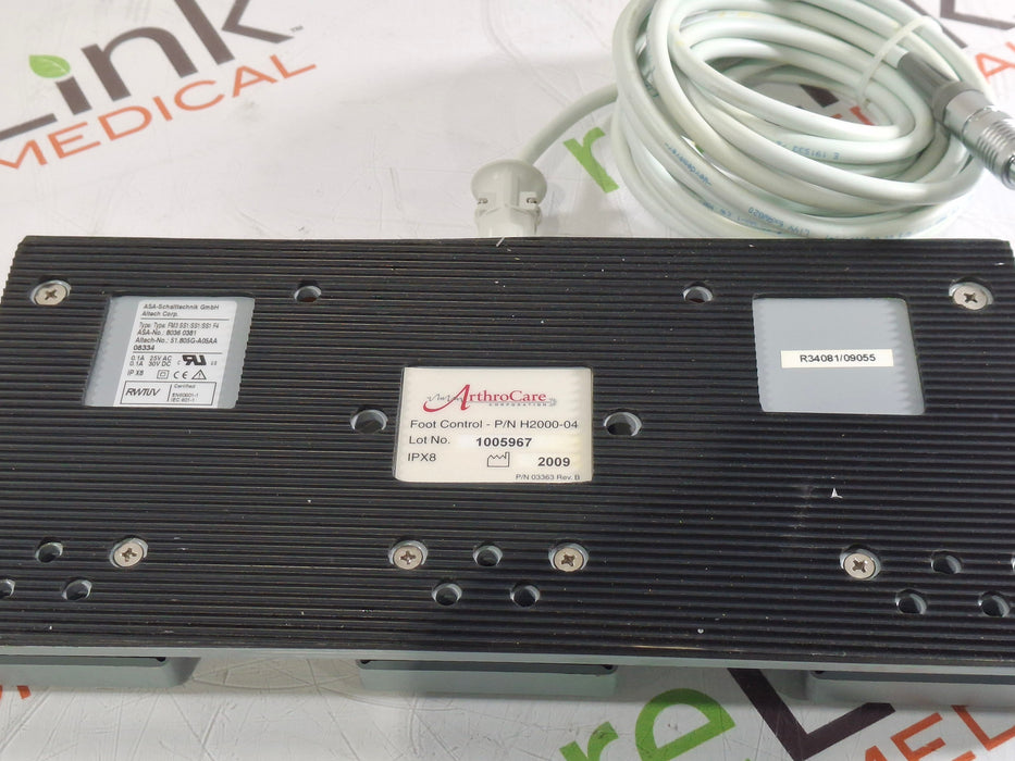 ArthroCare Corporation H2000-04 Footswitch