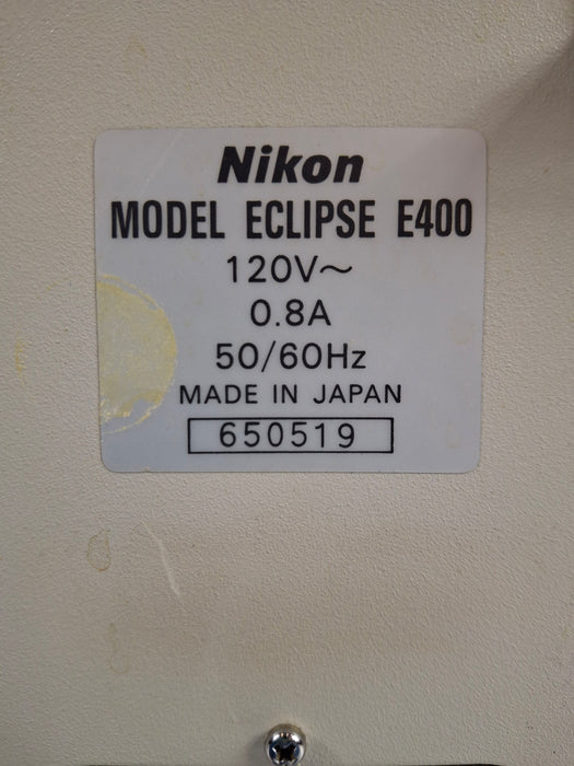 Nikon Eclipse E400 Binocular Microscope