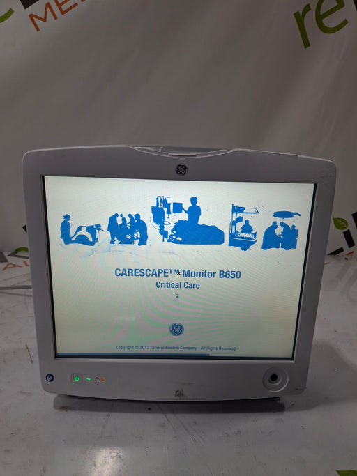 GE Healthcare GE Healthcare Carescape B650 Critical Care Patient Monitor Patient Monitors reLink Online