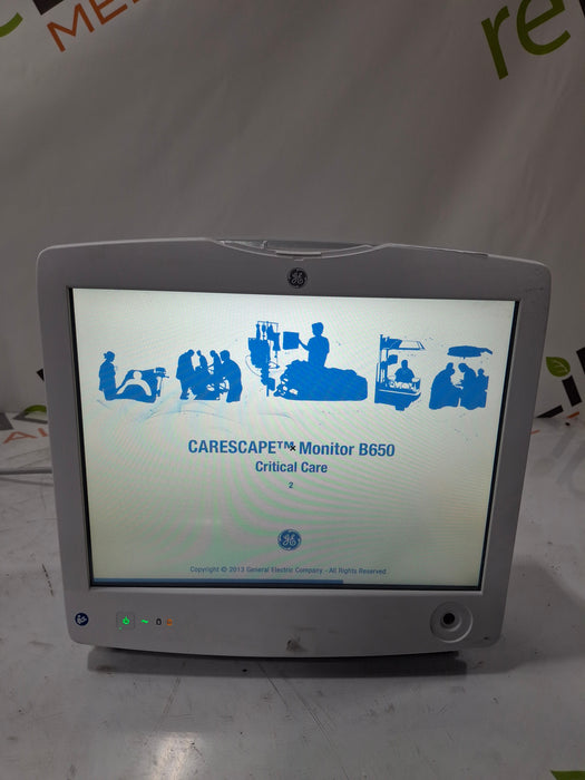 GE Healthcare Carescape B650 Critical Care Patient Monitor
