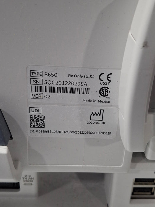 GE Healthcare Carescape B650 Critical Care Patient Monitor