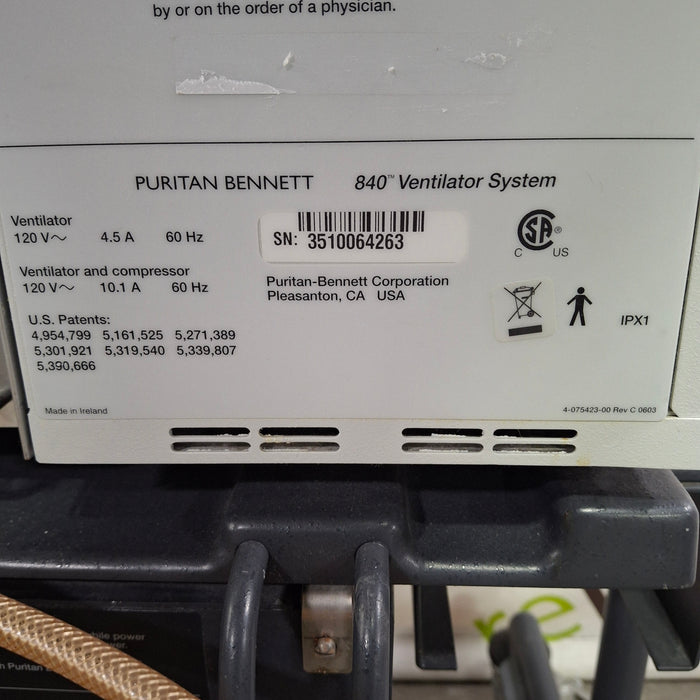 Puritan Bennett 840 Ventilator without Compressor