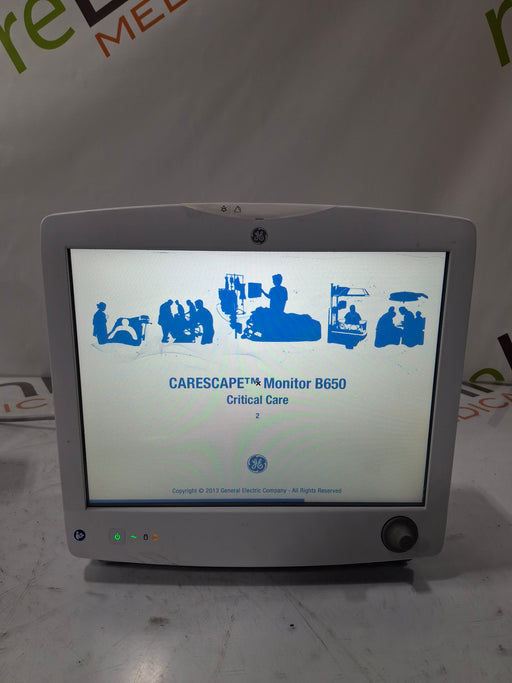 GE Healthcare GE Healthcare Carescape B650 Critical Care Patient Monitor Patient Monitors reLink Online