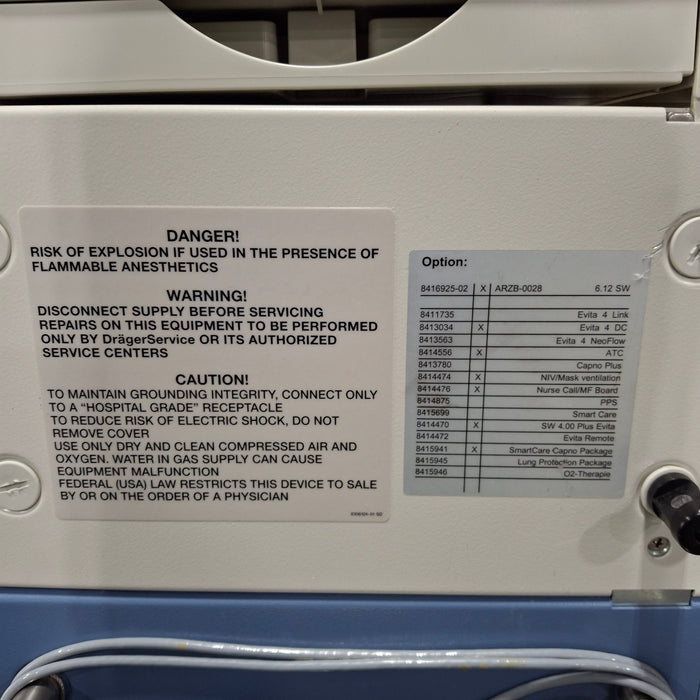 Draeger Medical Evita XL Ventilator