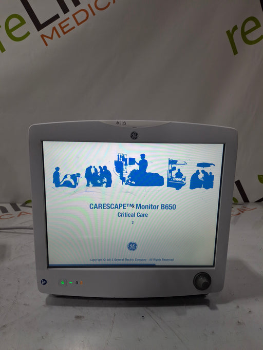 GE Healthcare GE Healthcare Carescape B650 Critical Care Patient Monitor Patient Monitors reLink Online