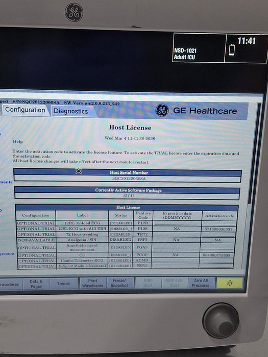 GE Healthcare GE Healthcare Carescape B650 Critical Care Patient Monitor Patient Monitors reLink Online