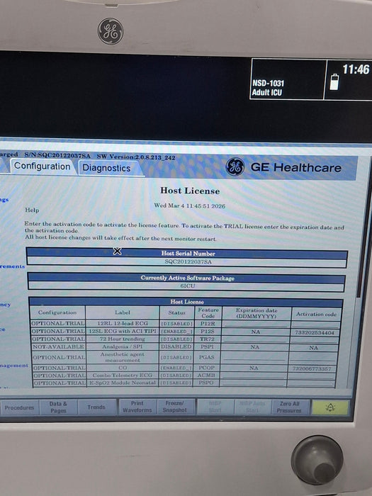 GE Healthcare GE Healthcare Carescape B650 Critical Care Patient Monitor Patient Monitors reLink Online