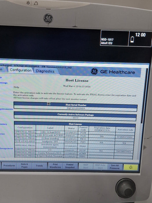 GE Healthcare GE Healthcare Carescape B650 Critical Care Patient Monitor Patient Monitors reLink Online