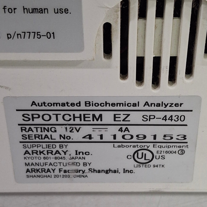 Arkray Inc SpotChem EZ SP-4430 Biochemical Analyzer