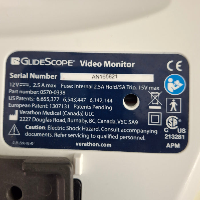 Verathon Medical, Inc Glidescope Video Laryngoscope