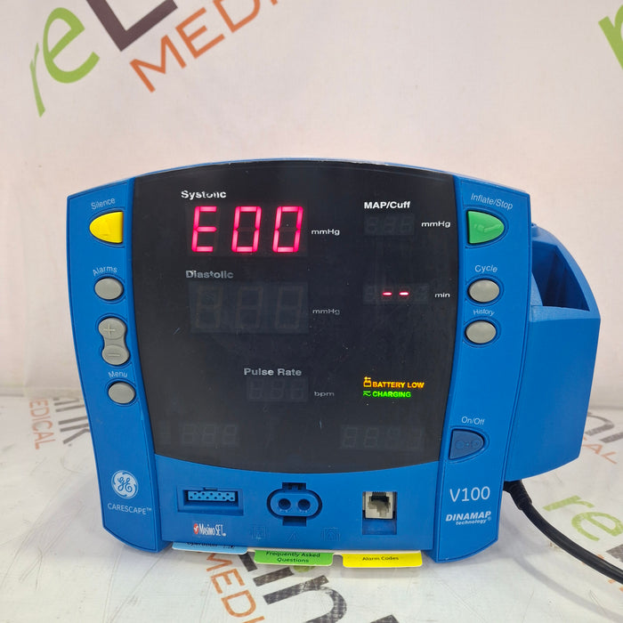 GE Healthcare Dinamap V100 - NIBP, SpO2, Temp Vital Signs Monitor