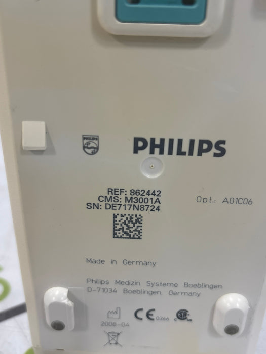 Philips M3001A-A01C06 Fast SpO2, NIBP, ECG, Temp, IBP MMS Module