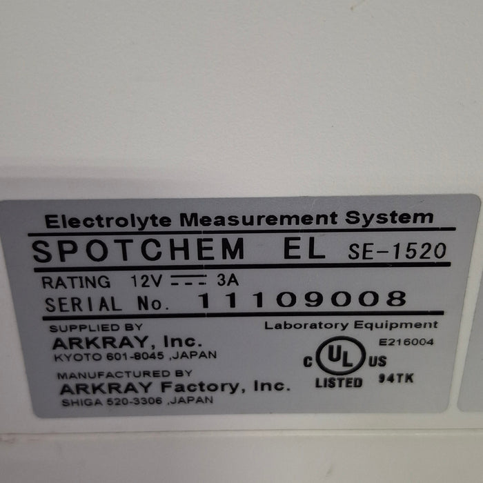 Arkray Inc Arkray Inc SpotChem EL SE-1520 Electrolyte Measurement System Clinical Lab reLink Online