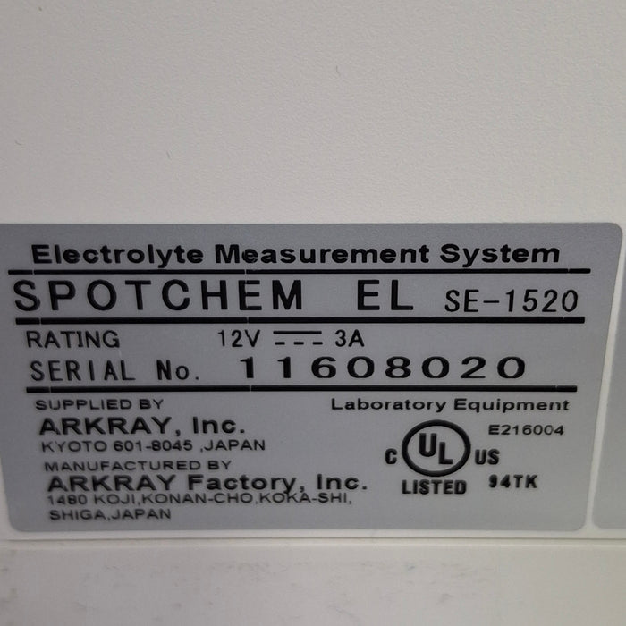 Arkray Inc Arkray Inc SpotChem EL SE-1520 Electrolyte Measurement System Clinical Lab reLink Online