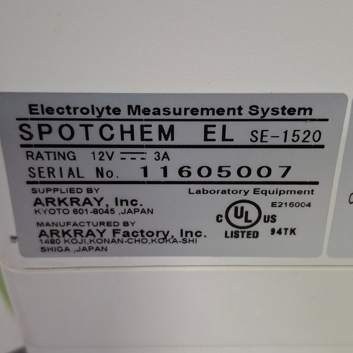 Arkray Inc Arkray Inc SpotChem EL SE-1520 Electrolyte Measurement System Clinical Lab reLink Online