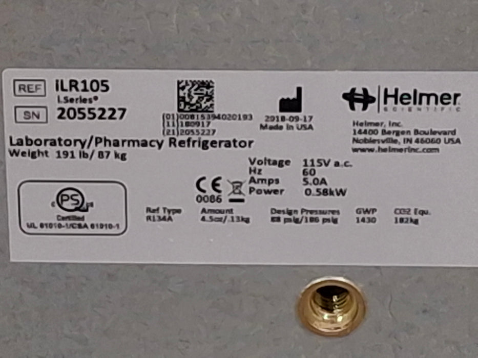 Helmer Inc iLR105 Undercounter Refrigerator