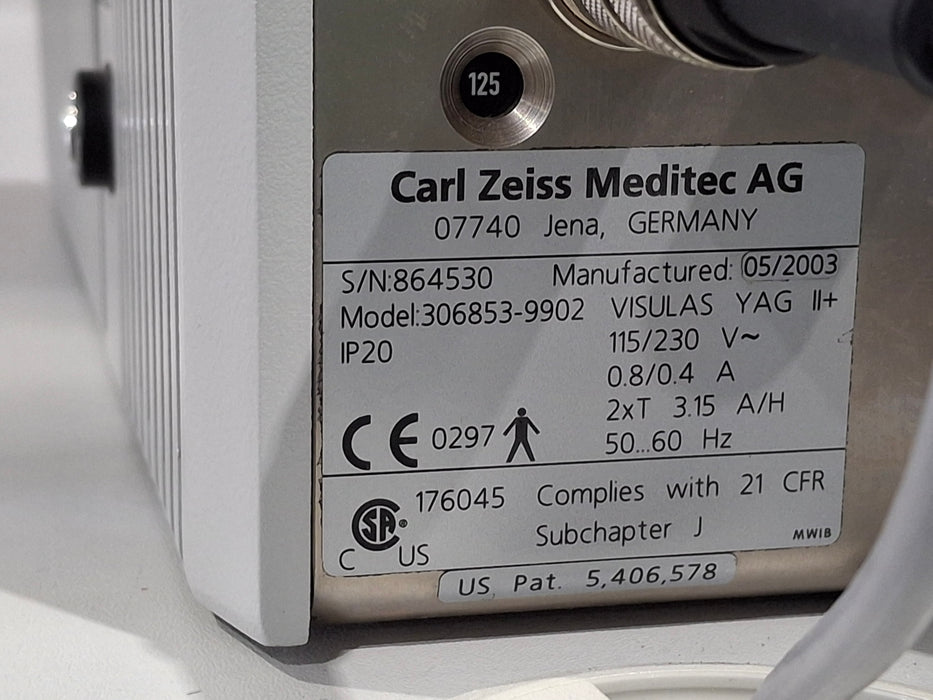 Carl Zeiss VisuLas Yag II Plus Laser System
