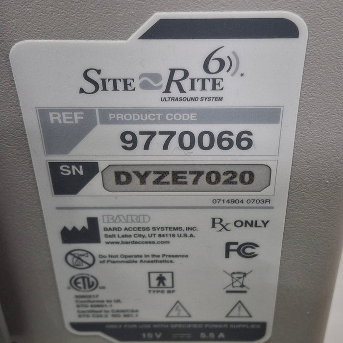 Bard Medical Site Rite 6 Ultrasound