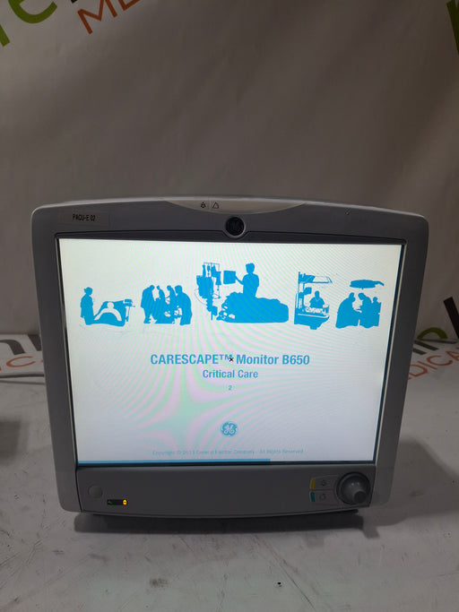 GE Healthcare GE Healthcare Carescape B650 Critical Care Patient Monitor Patient Monitors reLink Online