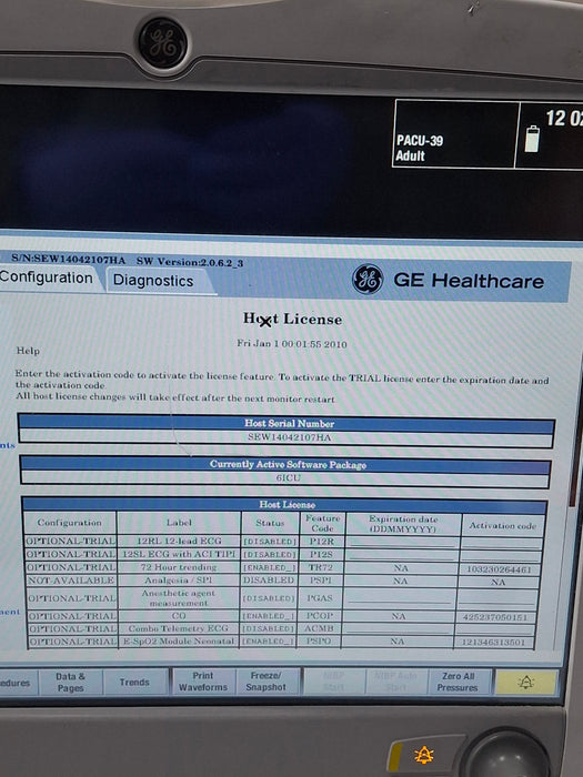 GE Healthcare GE Healthcare Carescape B650 Critical Care Patient Monitor Patient Monitors reLink Online