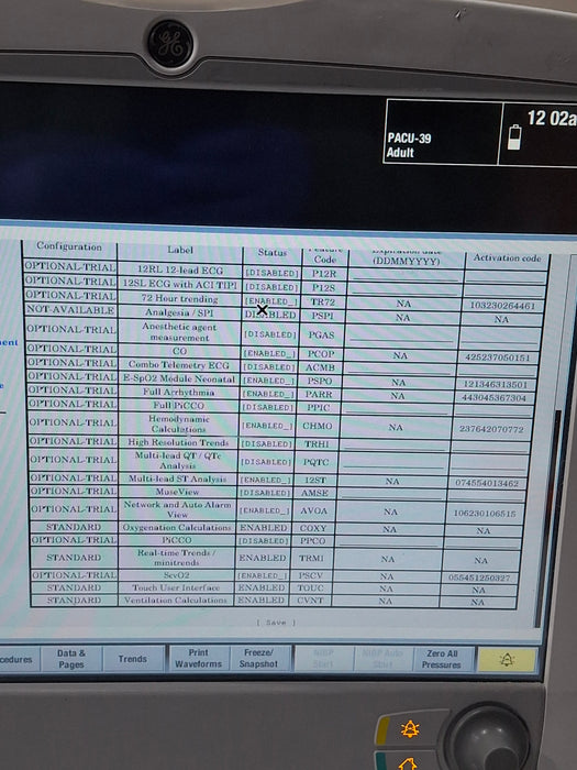 GE Healthcare GE Healthcare Carescape B650 Critical Care Patient Monitor Patient Monitors reLink Online