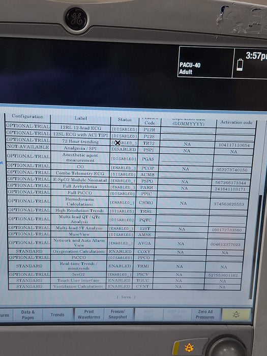 GE Healthcare GE Healthcare Carescape B650 Critical Care Patient Monitor Patient Monitors reLink Online