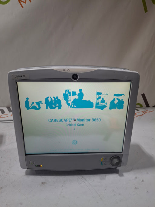 GE Healthcare GE Healthcare Carescape B650 Critical Care Patient Monitor Patient Monitors reLink Online