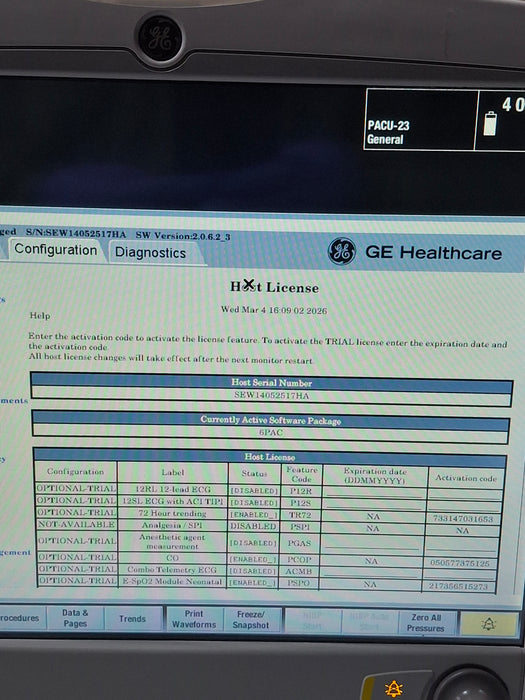 GE Healthcare GE Healthcare Carescape B650 Post Anesthesia Care Patient Monitor Patient Monitors reLink Online