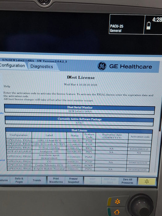 GE Healthcare GE Healthcare Carescape B650 Post Anesthesia Care Patient Monitor Patient Monitors reLink Online