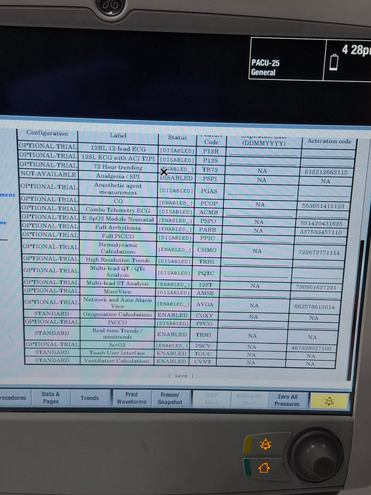 GE Healthcare GE Healthcare Carescape B650 Post Anesthesia Care Patient Monitor Patient Monitors reLink Online