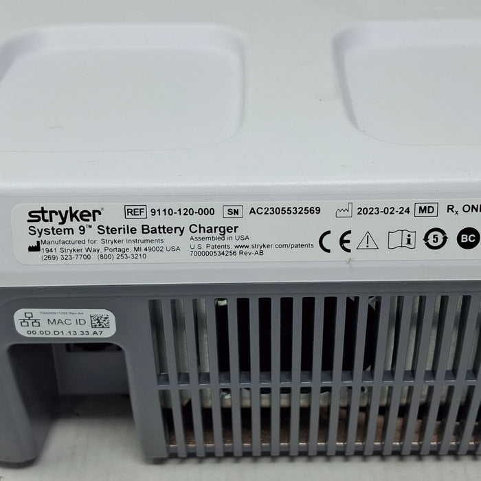 Stryker 9110-120 System 9 Sterile Battery Charger