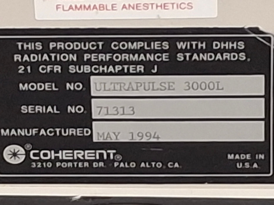 Coherent Coherent UltraPulse 3000L Laser Lasers reLink Online