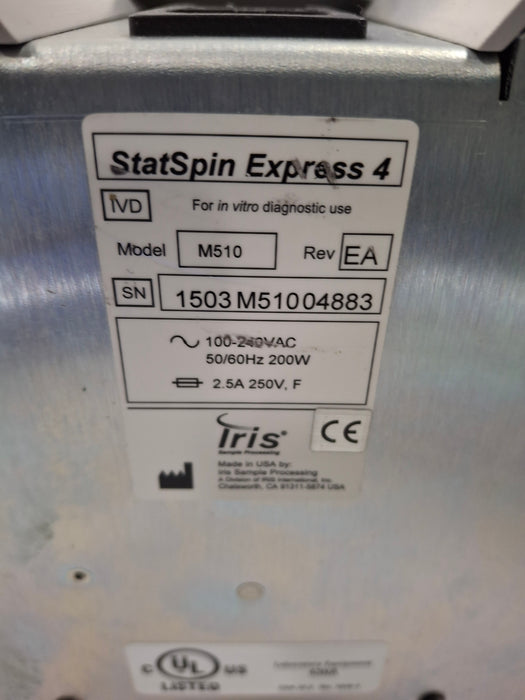 IRIS Medical StatSpin Express 4 Bench Top Centrifuge
