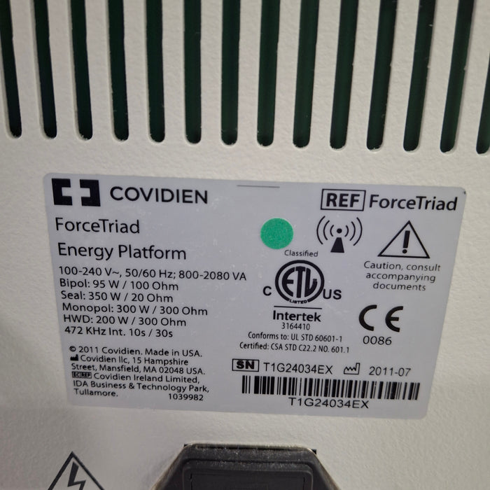 Covidien Force Triad 3.8-4.0 Electrosurgical Unit